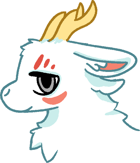 Side portrait of qilin Sibuxiang from 有兽焉 (Fabulous Beasts).