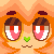 Pixel artwork of Sundae's face up close with half-lidded eyes.